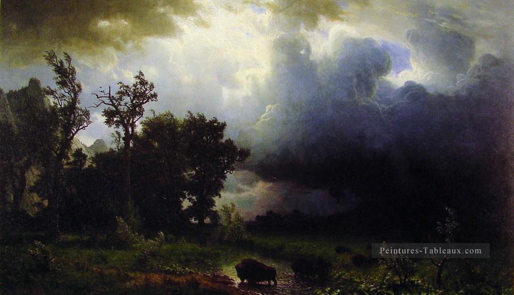 Buffalo Trail Albert Bierstadt Peintures à l'huile